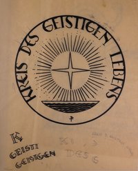 Entwurf für das Logo der Wiener Kulturvereinigung "Kreis des geistigen Lebens"