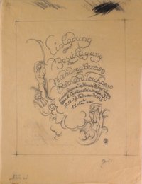 Entwurf für eine Einladung (1923)