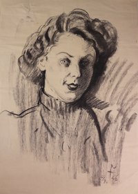 Porträt einer jungen Frau vom 2. April 1946